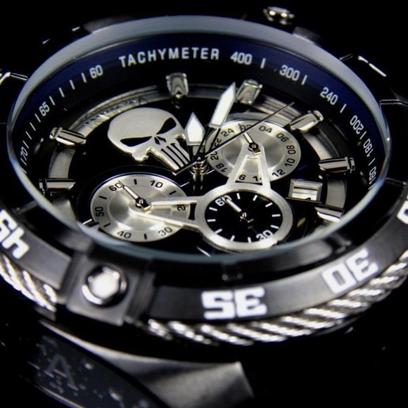 Invicta Reserve Limited Edition Marvel Punisher Men's Quartz Chronograph Watch - Picture 5 of 15